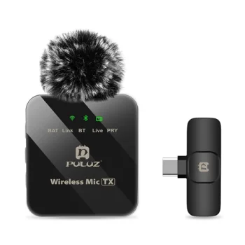 Belaidis prisegamas mikrofonas USB Type-C įrenginiams, juodas