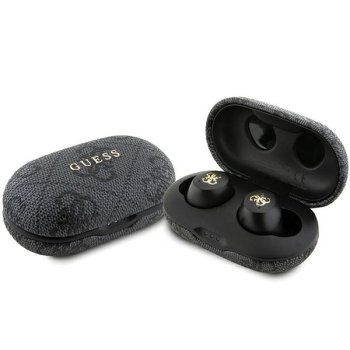 Belaidės ausinės Guess 4G Metal Logo TWS ENC, juodos