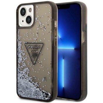 Guess Liquid Glitter Palm Case for iPhone 14 6.1" Black