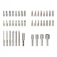 Sukimo antgalių rinkinys Bosch Extra Hard Pick and Click, 43 vnt.