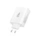 Tech-Protect NC120W-GAN 120W tinklo įkroviklis, 4 prievadai, baltas