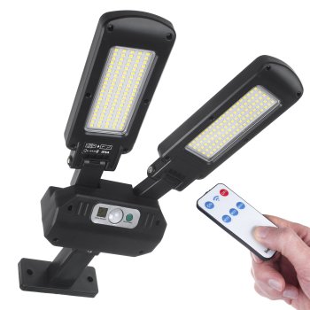 Maclean MCE447 saulės energija kraunamas LED gatvės šviestuvas su jutikliu, 5W, IP54