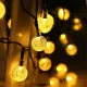Lauko saulės energijos girlianda 30 LED, 6.5 m, šiltai balta