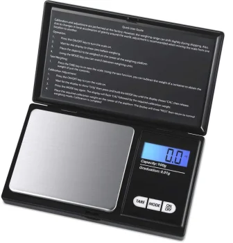 Kišeninės svarstyklės Ruhhy, 500g / 0.1g su dangteliu