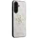 Dėklas Guess Leather 4G Metal Logo skirtas Samsung Galaxy A37 5G, rožinis