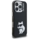 Karl Lagerfeld IML Aquarelle Choupette & Logo dėklas iPhone 16 Pro Max, juodas