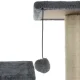 Purlov draskyklė-namelis katėms, 71 cm, pilka