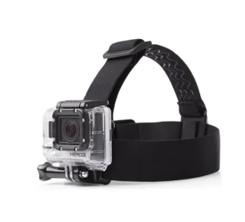 Telesin GP-HMS-T04 Head Strap for Sports Cameras, Black