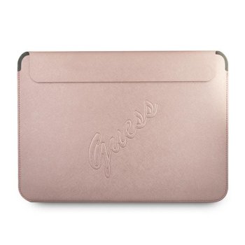 „Guess Saffiano Script“ dėklas 13 colių nešiojamam kompiuteriui, rožinis