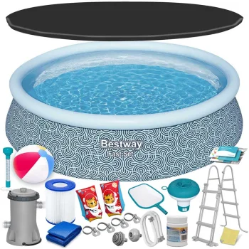 Pripučiamas baseinas Bestway 57372, 457x107 cm (18-in-1)