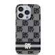 DKNY dėklas iPhone 13 Pro Max telefonui IML Checkered MagSafe, juodas