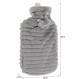 Ruhhy Rubber Hot Water Bottle Heating Pad, 2L