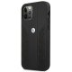BMW dėklas iPhone 12 Pro Max telefonui Curve Perforate, juodas