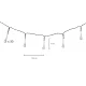 Solar Garden String Lights Sople 6.5m 30LED, Warm White
