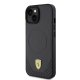 Ferrari iPhone 15 Case Carbon Metal Logo MagSafe, Black