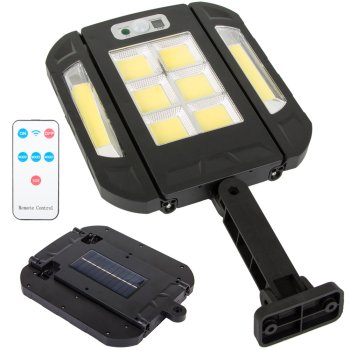 LED Solar Lamp with Motion and Dusk Sensor, 136 LED, Remote Control