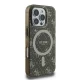 Guess IML 4G Background MagSafe dėklas iPhone 16 Pro Max, rudas