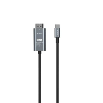 Devia Storm EC084 USB-C į HDMI laidas 4K 60 Hz 2,0 m, juodas