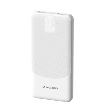 Power Bank Wozinsky Wpower WPBBK-3 10000 mAh 10W 2x USB-A, White