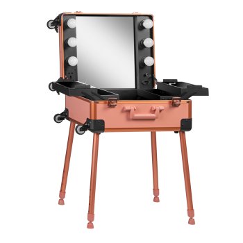 Nešiojama kosmetikos stotelė Activeshop T-27, Rose Gold