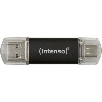 USB atmintinė Intenso Twist Line 256 GB USB-C ir USB-A 3.2 Gen 1, antracito