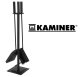 Kaminer PK012 Fireplace Tool Set 4-in-1, Black