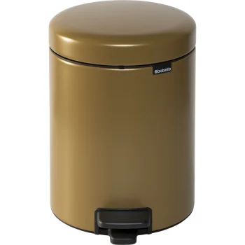 Brabantia NewIcon šiukšliadėžė su pedalu 5 l, Warm Gold