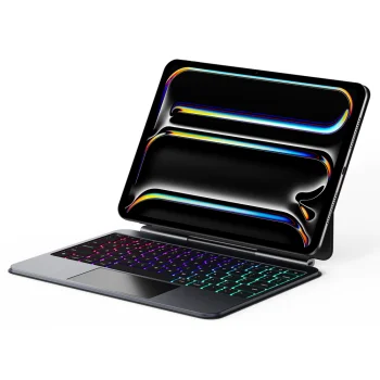 Dux Ducis MK dėklas su klaviatūra planšetiniam kompiuteriui iPad Pro 11" (2024), juodas