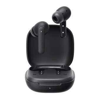 TWS belaidės ausinės QCY Buds T43 Bluetooth 5.3, pilkos