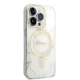 Guess Marble MagSafe dėklo ir įkroviklio rinkinys iPhone 14 Pro, baltas
