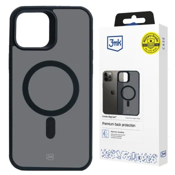 3MK Smoke MagCase dėklas Apple iPhone 12 Pro Max, juodas