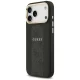 Guess 4G PU Stripe MagSafe dėklas, skirtas iPhone 17 Pro Max, juodas