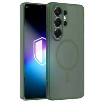 Dėklas 3mk Misty MagCase skirtas Samsung Galaxy S26 Ultra, žalias