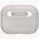 Apsauginis dėklas ausinėms Uniq Lino Silicone AirPods Pro, smėlio spalvos