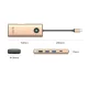Dokavimo stotelė Orico PW11 8in1 USB-C HDMI 4K VGA RJ45 PD 100W, rožinio aukso
