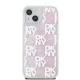 DKNY dėklas iPhone 15 / 14 / 13 telefonui Liquid Glitter Multilogo, rožinis