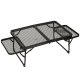 Sulankstomas kempingo stalas LUARO KX3186_1, 87x40x27 cm, juodas