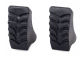 Nordic Walking Pole Stick Protectors Rubber Caps Pads, 2 pcs, Black
