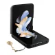 Guess 4G Charms dėklas Samsung Galaxy Z Flip 5 pilkas