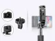 Selfie Stick with Tripod Telescopic Stand and Bluetooth RC, Black