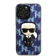 Karl Lagerfeld Monogram Ikonik Patch dėklas, skirtas iPhone 13 Pro Max, Mėlynas