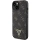 Guess 4G Triangle Metal Logo dėklas iPhone 13 / 14 / 15, juodas