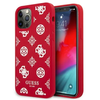 Guess Peony Collection Case for iPhone 12 Pro Max, Red