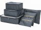 Packing Cubes for Suitcases, Set of 6 Travel Organizers, Grey