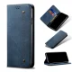 Xiaomi Mi 10 Lite Retro džinsinio audinio dėklas su kortelių skyriais, mėlynas