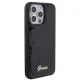 Guess iPhone 15 Pro Max dėklas Sequin Script Metal, juodas