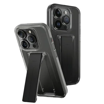 Uniq Heldro Mount dėklas iPhone 15 Pro 6.1" su stovu, dūminis