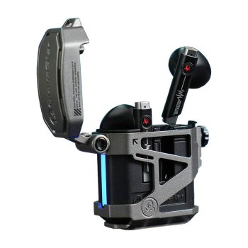 Belaidės ausinės GravaStar Sirius P5 Defense Armor V2, pilkos