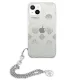 Guess iPhone 13 mini dėklas Peony Chain Collection, sidabrinis