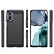 Dėklas Motorola Moto G62 5G Carbon Case, lankstus TPU, juodas